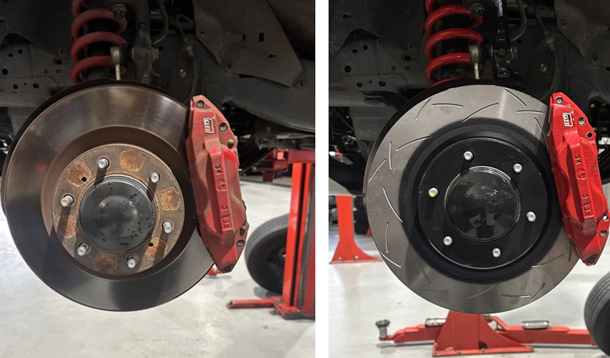 Toyota Hilux Brake Service before and after GMR Automotive